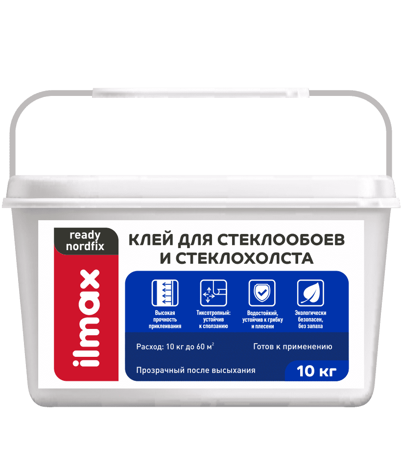 Клей для стеклообоев и стеклохолста ilmax ready nordfix
