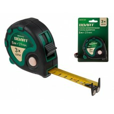 Рулетка ВОЛАТ 5м/19мм обрезиненный корпус (Китай)