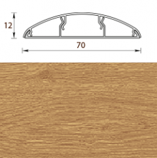 Наличник с кабель-каналом 70мм 2,2м "Идеал" 201/Дуб (Россия)