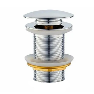 Выпуск с системой клик-клак для сифона умывальника без перелива (Эстония)