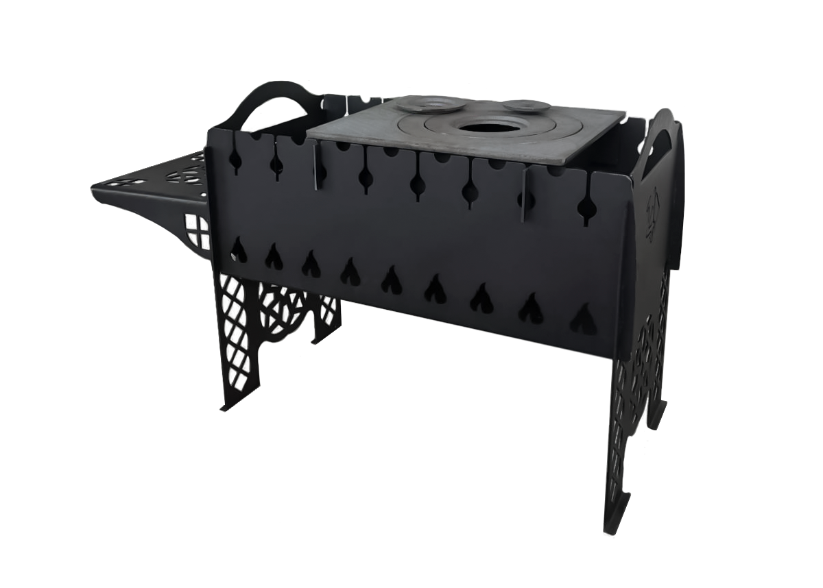 Мангал разборный с чугунной плитой П1-3 (Беларусь)