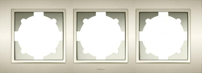 Рамка Zena 3-местная титаниум (Турция)