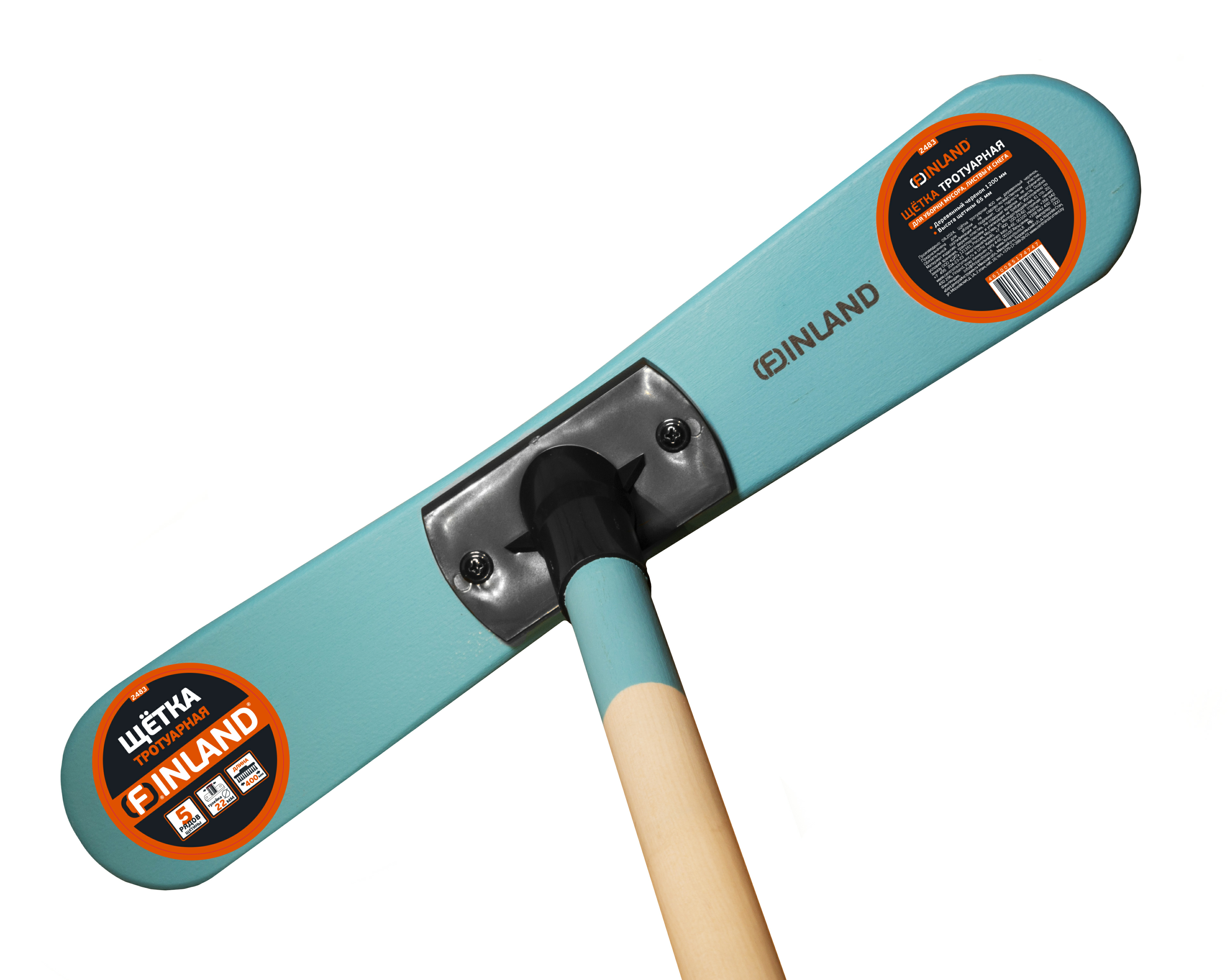 Щётка тротуарная 400 мм, деревянный черенок 2483 FINLAND (Россия)