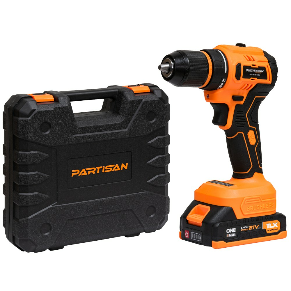 Дрель-шуруповерт аккумуляторная PARTISAN AD-2160BLPSN (Китай) 