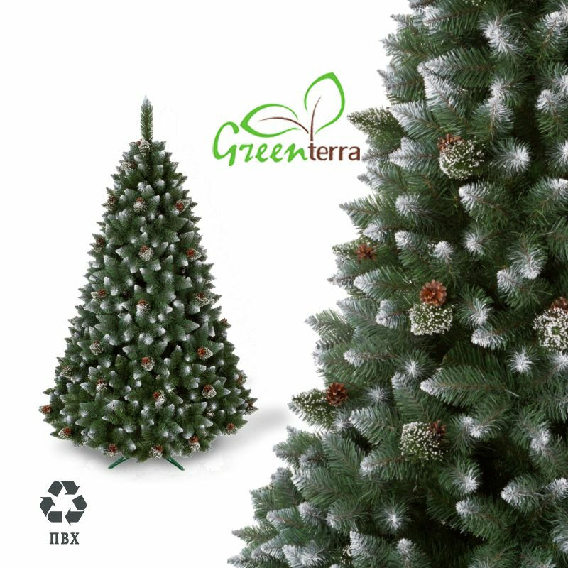Сосна искусственная GreenTerra Хрустальная серебро (Польша)