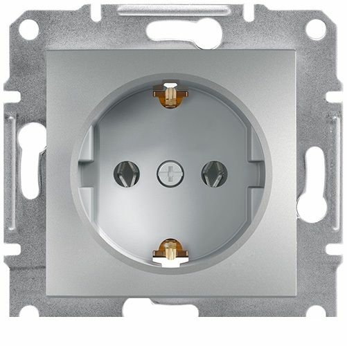 Розетка Zena серая с заземлением (Турция)