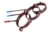 Держатель водосточной трубы металлический L160 коричневый (90) (Польша)