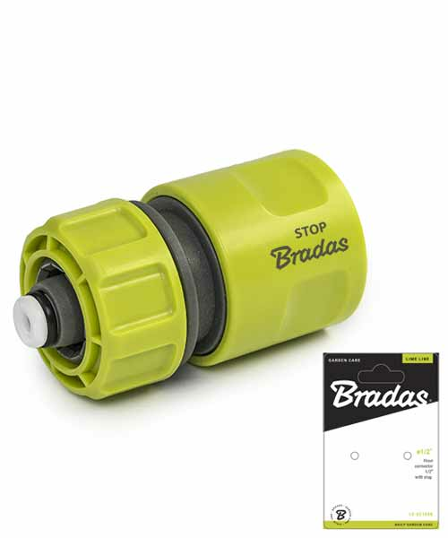 Быстросъем 3/4" с аквастопом на картонной подложке Lime Line (Польша)