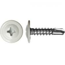 Саморез 4,2*16 мм с прессшайбой со сверлом RAL 9003 (50 шт в зип-локе) STARFIX (Китай)