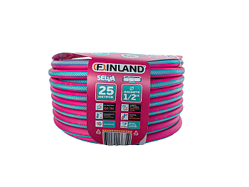 Шланг поливочный ТЭП 1/2", 25 м, 3-слойный, фуксия 2632 FINLAND SELVA (Россия)