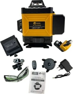 Нивелир аккумуляторный Edon желтый CLL 4D/40FWD (Китай)