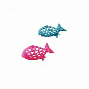 Мыльница Рыбка пластиковая голубая/розовая (Польша)