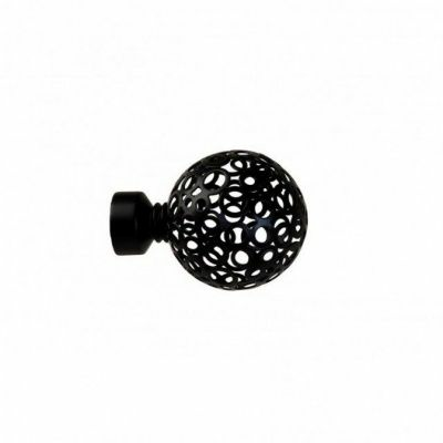 Наконечник Ажур 19мм черный матовый YF095 (Россия)