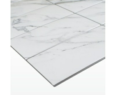 Панель ПВХ Плитка "Травертин белый" 957х482мм (Россия)