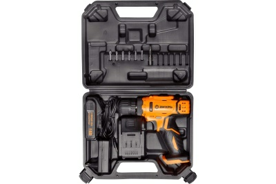 Дрель-шуруповерт аккумуляторный Вихрь  ДА-18Л-2К/Б (2,0 А/ч) (Китай)