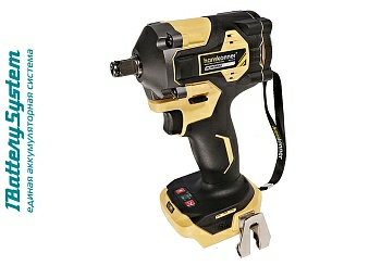 Аккумуляторный ударный гайковерт Hanskonner PLATINUM HCD20420BL 18B (Китай)