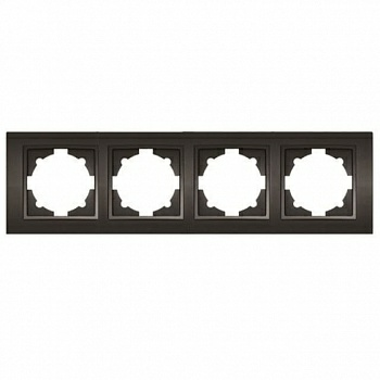 Рамка Zena 4-местная дымчатая (Турция)