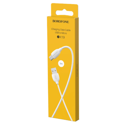 Кабель BX19 для Type-C белый 3 A BOROFONE 1 метр Hoco (Китай)