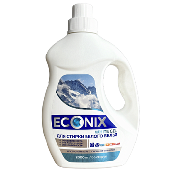 Средство моющее синтетическое жидкое для стирки белья "ECONIX WHITE" 2л (Беларусь) Средство моющее синтетическое жидкое для стирки белья "ECONIX WHITE" 2л (Беларусь)