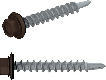 Саморез кровельный  PT3 шайба с прокладкой STARFIX в пластиковом контейнере(Китай)