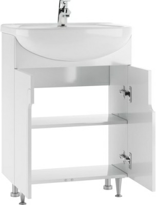 Тумба Айсберг под умывальник "Уют 60 Лилия" белая (Россия)