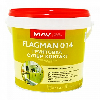 Грунтовка белая  MAV FLAGMAN 014 супер-контакт фактурная (ВД-АК-014) (Беларусь) в Борисове