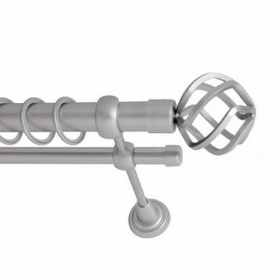 Карниз 25мм+16мм двухрядный Сатин гладкий 3,0м (Китай)