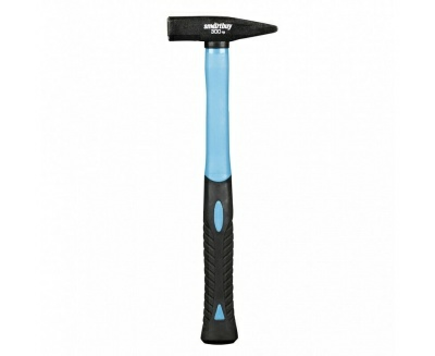 Молоток слесарный с прорезиненной фиберглассовой рукояткой Smartbuy tools 300гр (Китай)