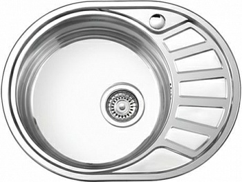 Мойка L85745-6L Ledeme, глянец, нерж. сталь, лева(Китай)