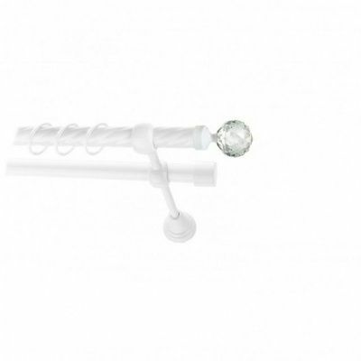 Наконечник Кристалл 19мм белый глянец YF130 (Россия)