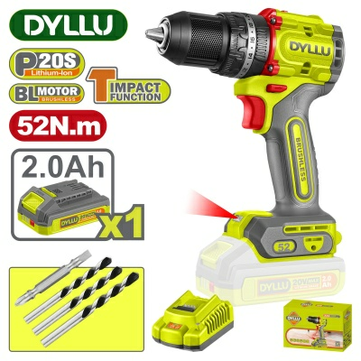 Дрель-шуруповерт ударная аккумуляторная DYLLU DTCDP5282 (Китай)
