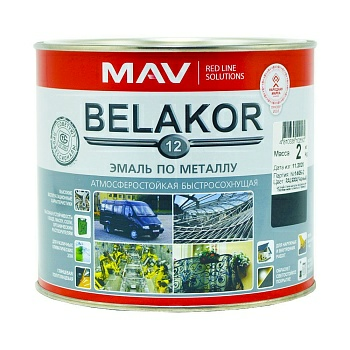 Грунт-эмаль Belakor 12 по металлу (Беларусь) в Борисове