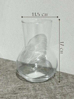 Ваза Art&Home Simple 11,5х17 стекло JQY367 (Китай)