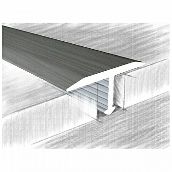 Порог алюминиевый 318-618М Дуб снежный 2,7м (Беларусь) в Борисове