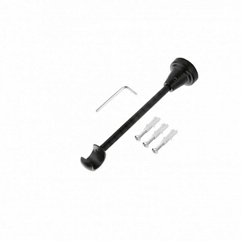 Держатель одинарный YB006 D19мм. черный матовый (Китай)