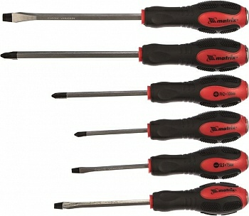 Набор ударных отверток 6шт. Matrix 19120 (Китай)