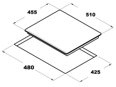 Газовая варочная поверхность Schtoff H4501C15IS Black (Россия)