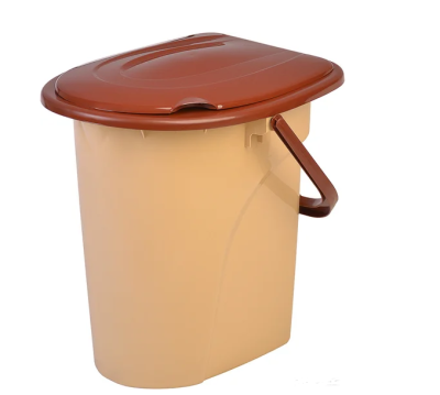 Ведро-туалет с крышкой 22 л Эл143 (Россия)