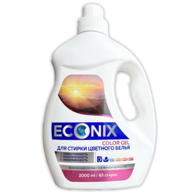 Средство моющее синтетическое жидкое для стирки белья "ECONIX COLOR" 2л (Беларусь)