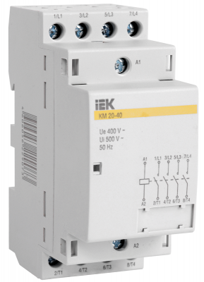 Контактор модульный КМ20-40 AC ИЭК (Китай)|купить Практик Борисов