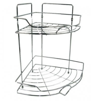 Полка для ванной комнаты из стали с хромовым покрытием С-125 (Китай)