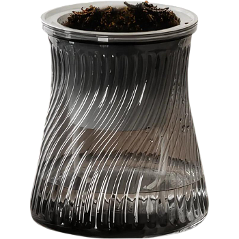 Кашпо с автополивом Botanica Twist 10x13.5см черный (Китай)