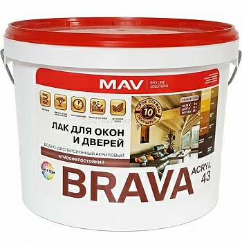 Лак BRAVA ACRYL 43 для изделий из древесины в Борисове