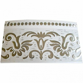 Декоративная лента 85 мм СЛ-852Л хром с узором (Россия)