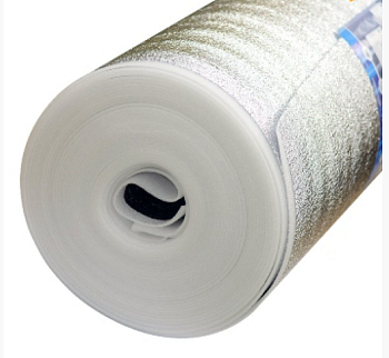 Подложка под ламинат Порилекс Мегафол НПЭ ЛП тип А фольга 1м ширина (Россия) в Борисове