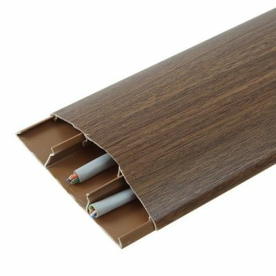 Наличник с кабель-каналом 70мм 2,2м "Идеал" 341/Орех темный (Россия)