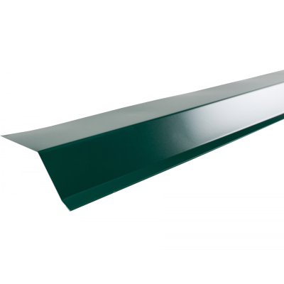 Планка карнизная 100х50х10х2000 ПЭ зеленая (Беларусь)