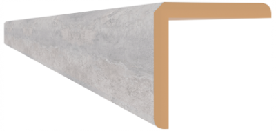Угол для МДФ  2700x24x24 Бетон Чикаго (Россия)