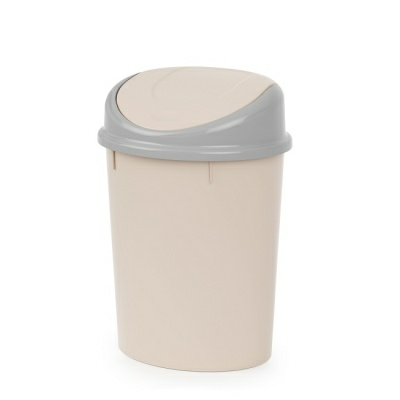 Ведро мусорное 8 л, слоновая кость, Альтернатива М4166 (Россия)