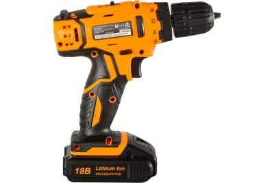 Дрель-шуруповерт аккумуляторный Вихрь  ДА-18Л-2К/Б (2,0 А/ч) (Китай)